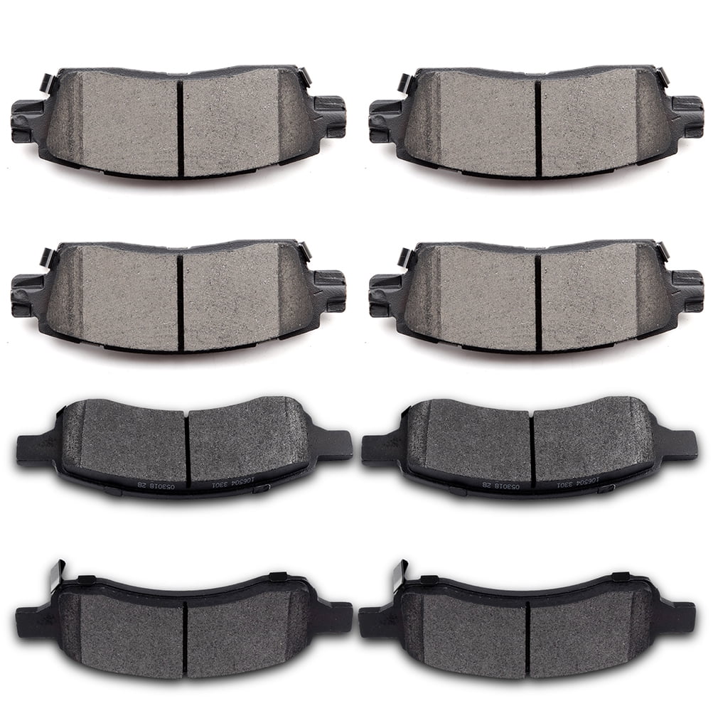 Brake Pads,ECCPP 8pcs Ceramic Disc Brake Kits fit for 2008-2017 for ...
