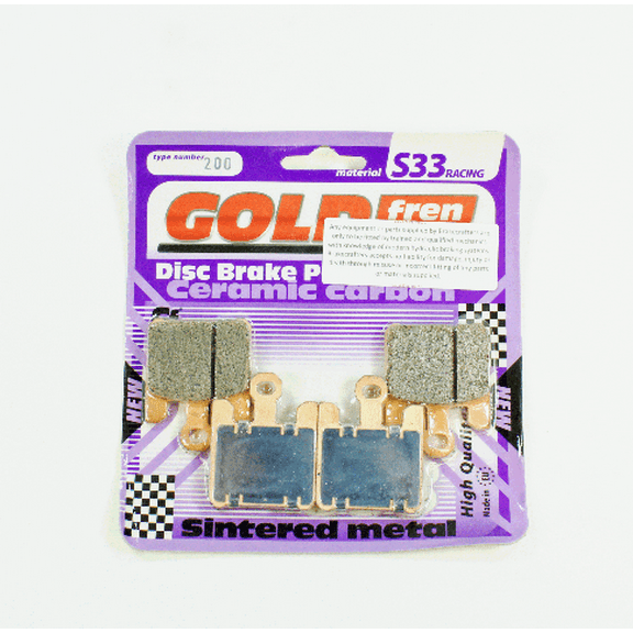 Brake Pads Racing Ceramic Carbon Goldfren S33-200 (EBC FA369/4HH)