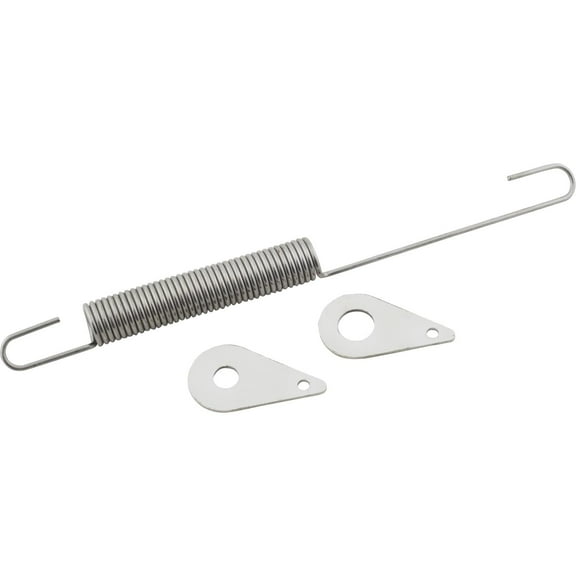 Brake Pedal Return Spring With Mounting Tabs, Stainless Steel