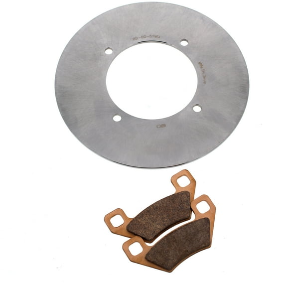 Brake Rotor & Brake Pads for Arctic Cat 250 4X4 2005 Rear MudRat Brake Disc