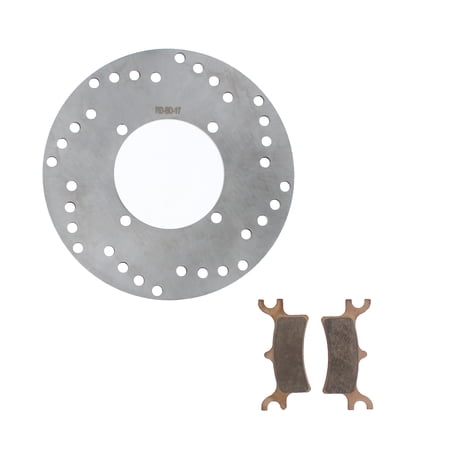 Brake Rotor & Brake Pads for Polaris Magnum 500 4x4 2002 Rear by Race-Driven