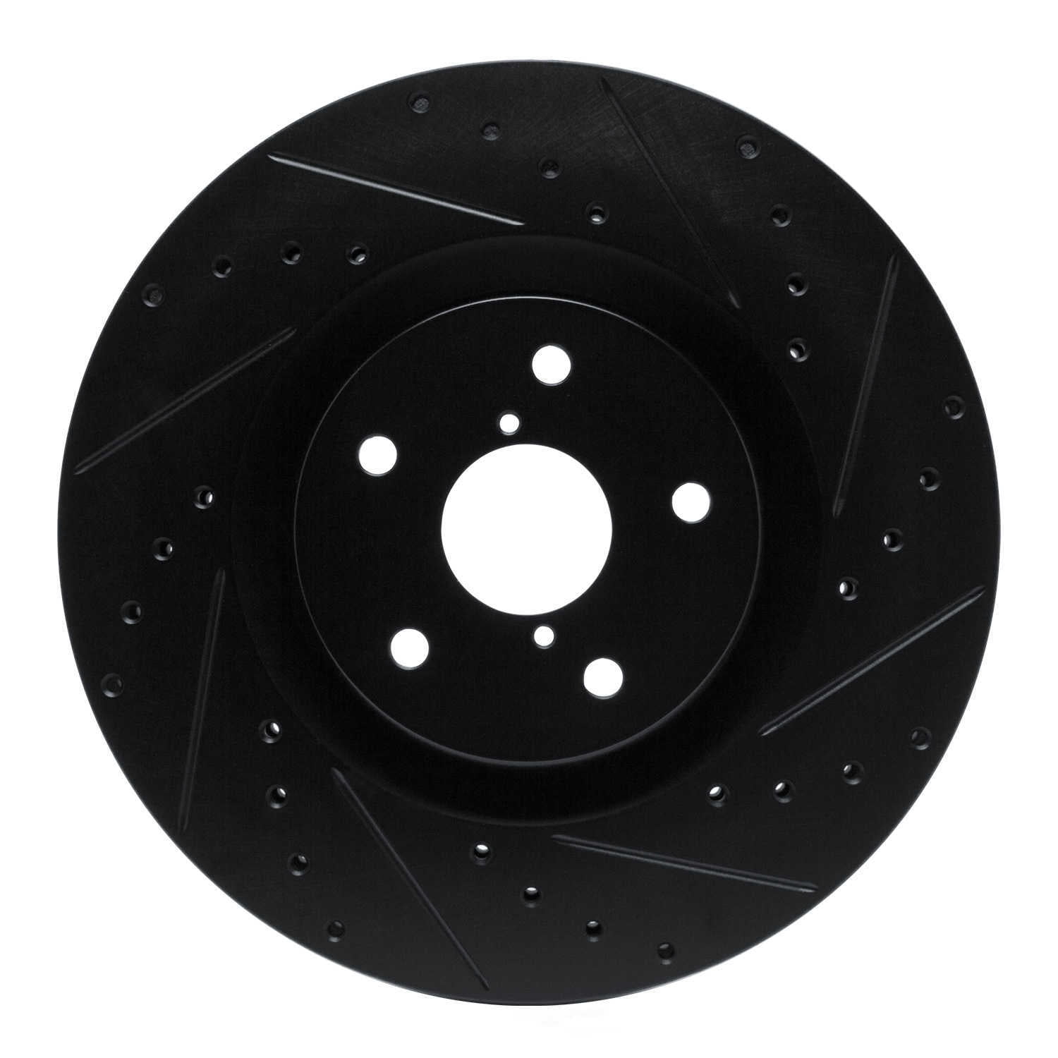 Dynamic Friction Company 633-13043R DFC Brake Rotor - Drilled And Slotted - Black