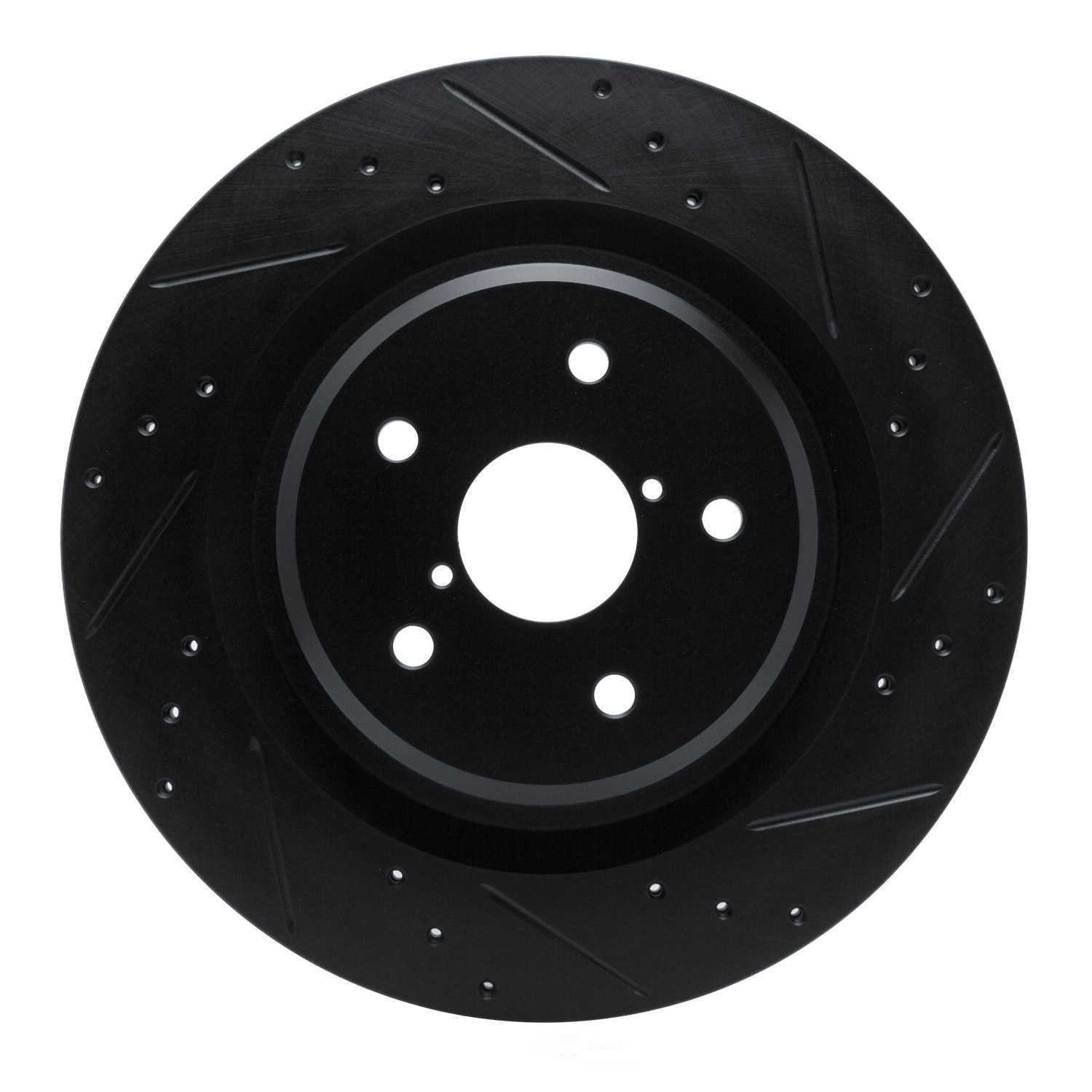 Dynamic Friction Company 633-13044R DFC Brake Rotor - Drilled And Slotted - Black