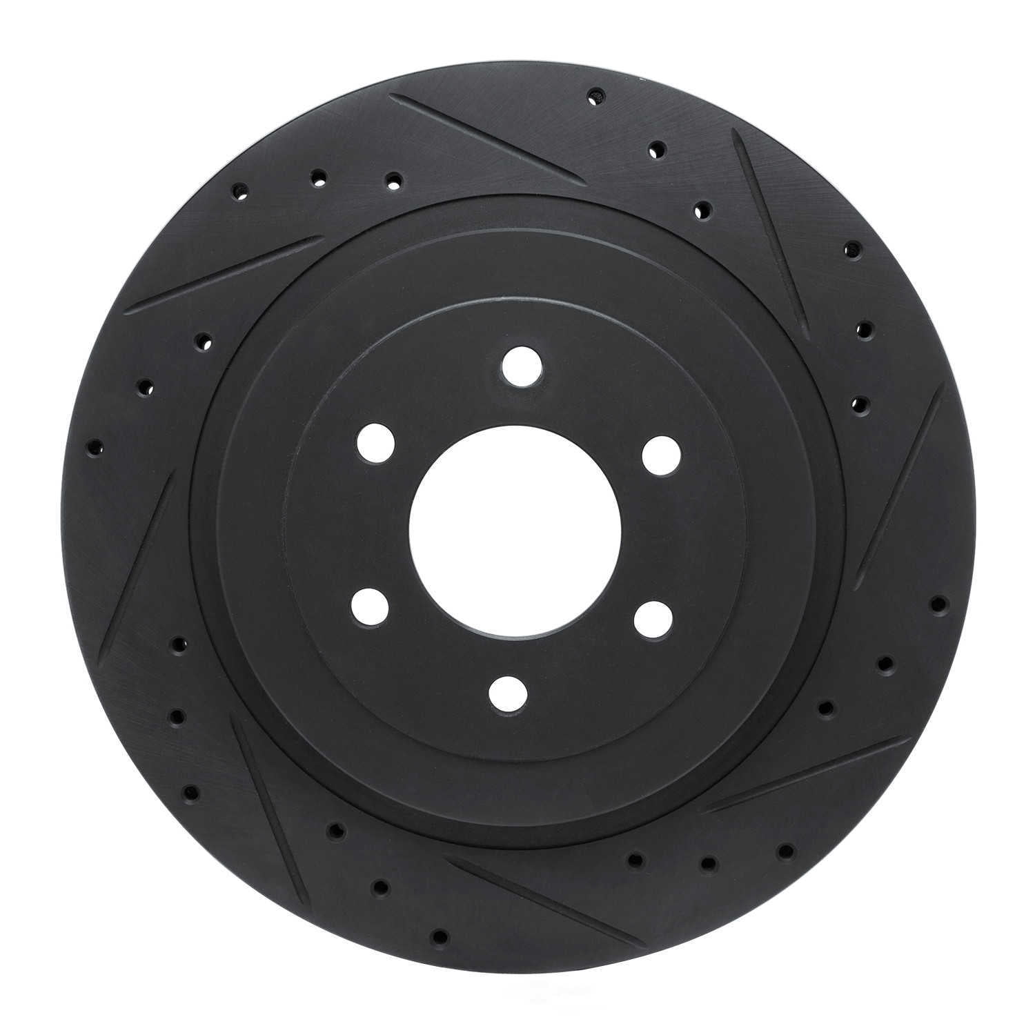 Dynamic Friction Company 633-40014R DFC Brake Rotor - Drilled And Slotted - Black