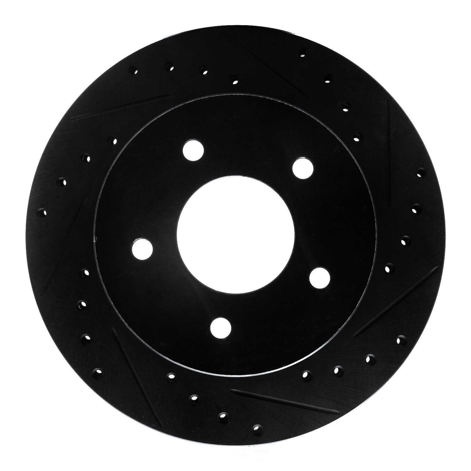 Dynamic Friction Company 633-48019R DFC Brake Rotor - Drilled And Slotted - Black