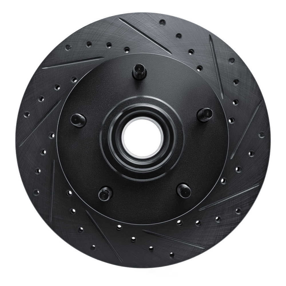 Dynamic Friction Company 633-54129R DFC Brake Rotor - Drilled And Slotted - Black