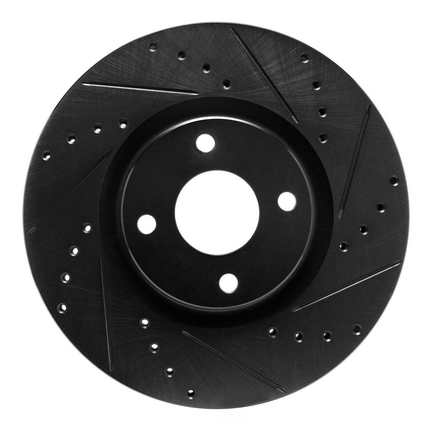 Dynamic Friction Company 633-54268R DFC Brake Rotor - Drilled And Slotted - Black