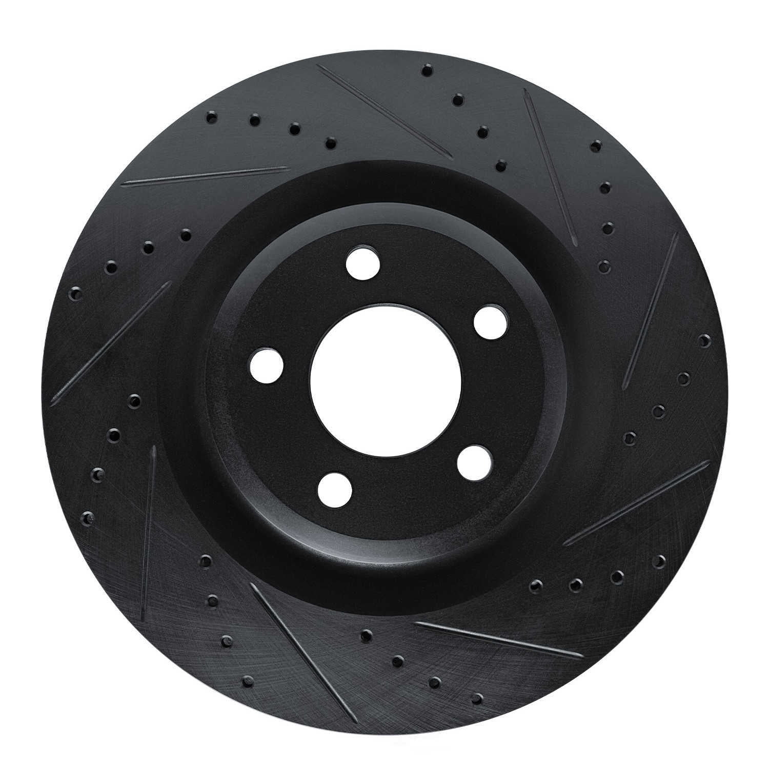 Dynamic Friction Company 633-54279R DFC Brake Rotor - Drilled And Slotted - Black