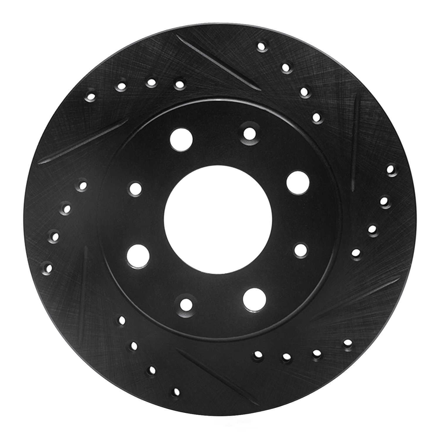 Dynamic Friction Company 633-59005R DFC Brake Rotor - Drilled And Slotted - Black