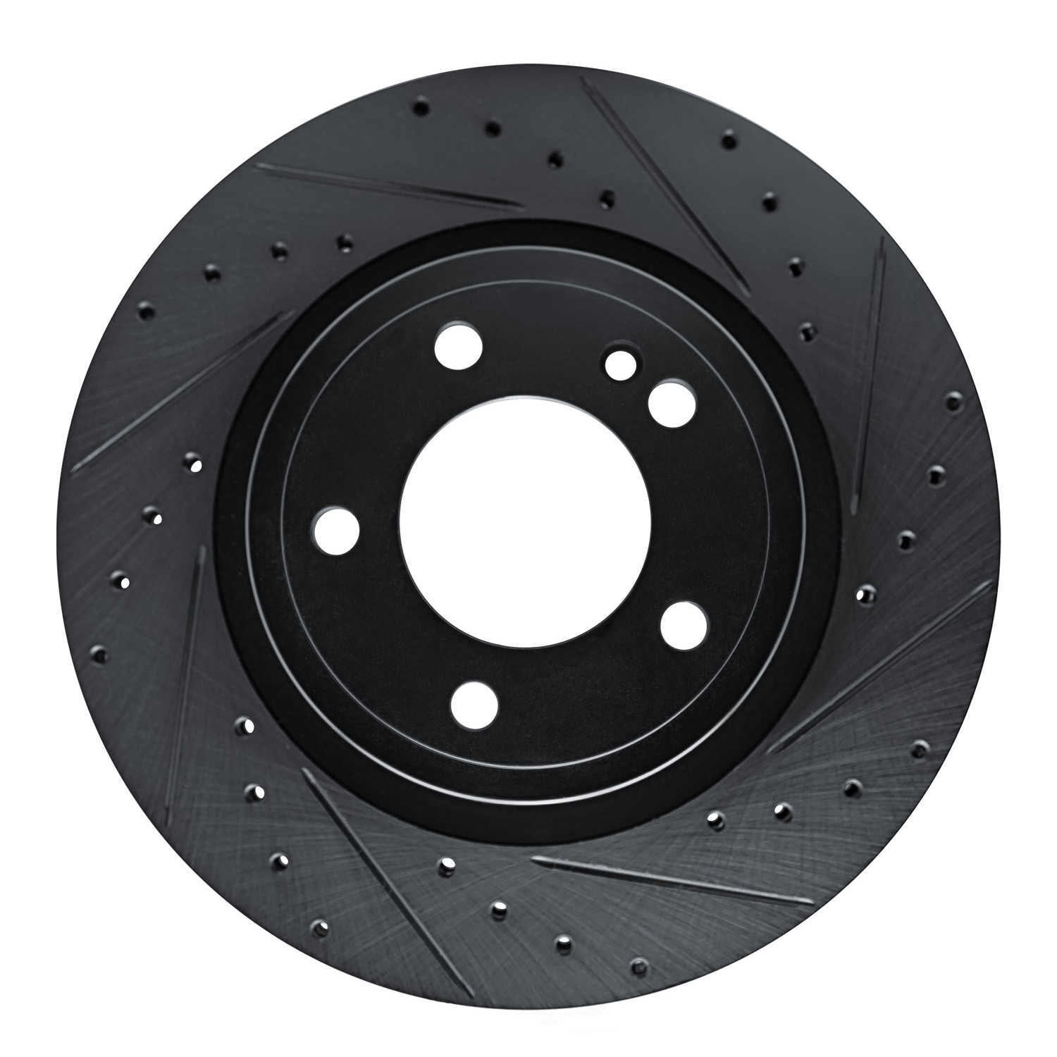 Dynamic Friction Company 633-63177R DFC Brake Rotor - Drilled And Slotted - Black