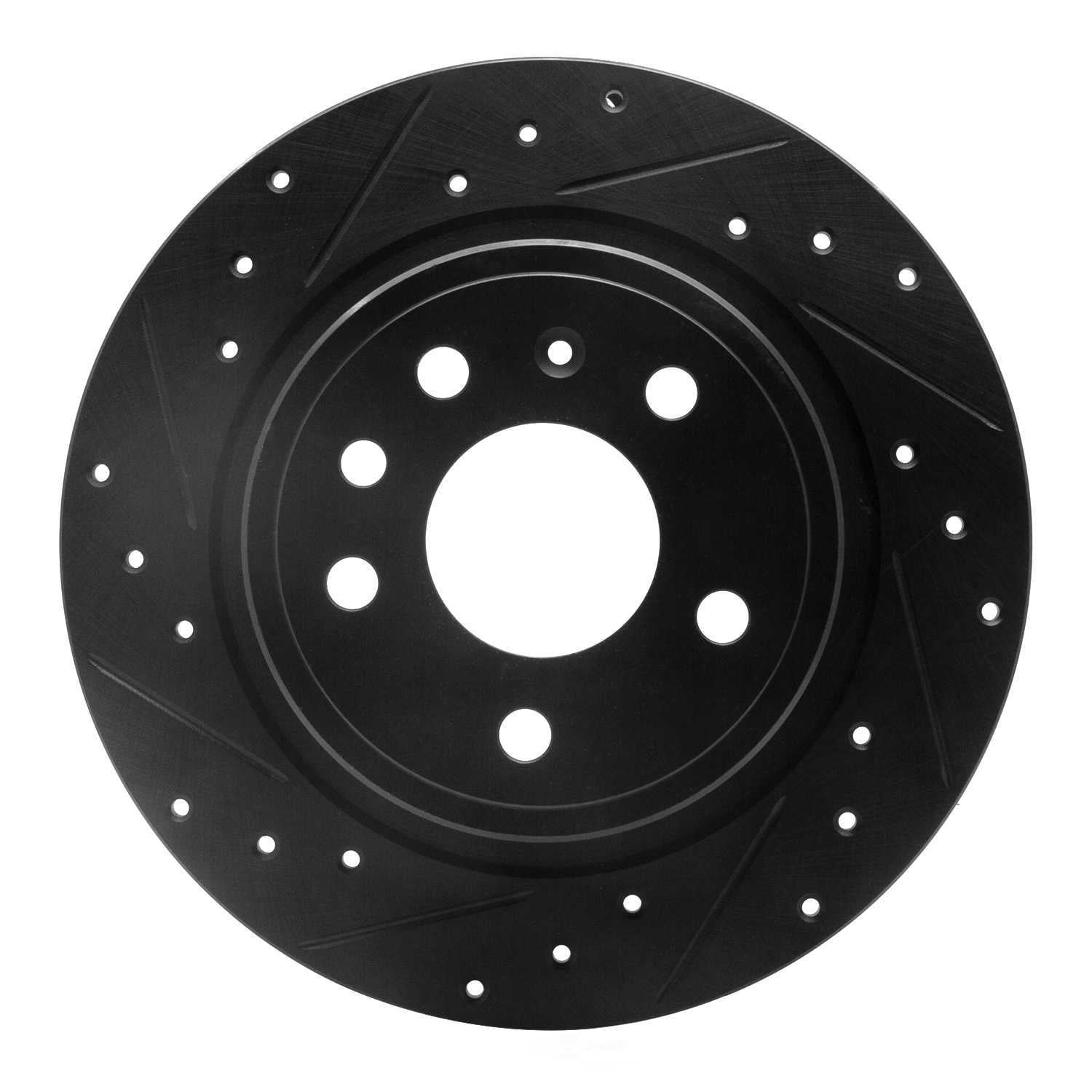 Dynamic Friction Company 633-65012L DFC Brake Rotor - Drilled And Slotted - Black