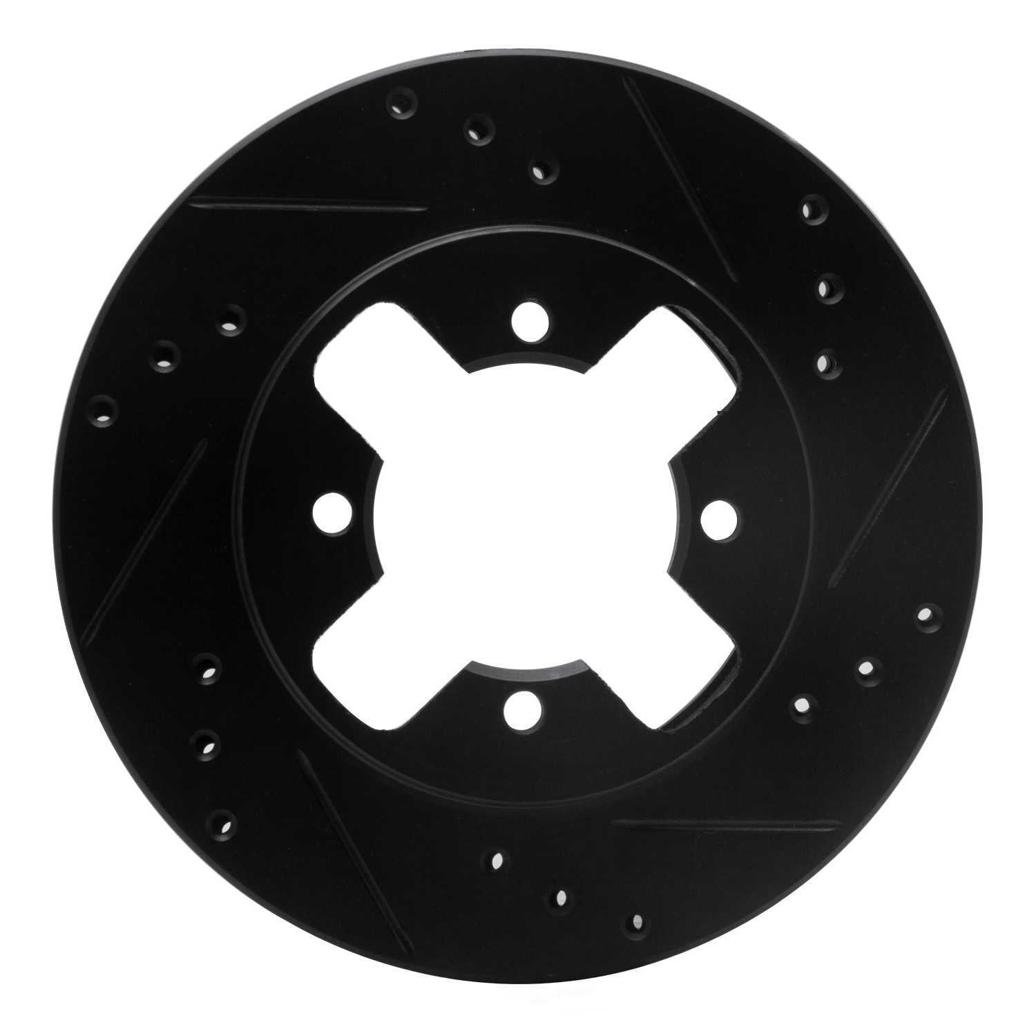 Dynamic Friction Company 633-67074R DFC Brake Rotor - Drilled And Slotted - Black