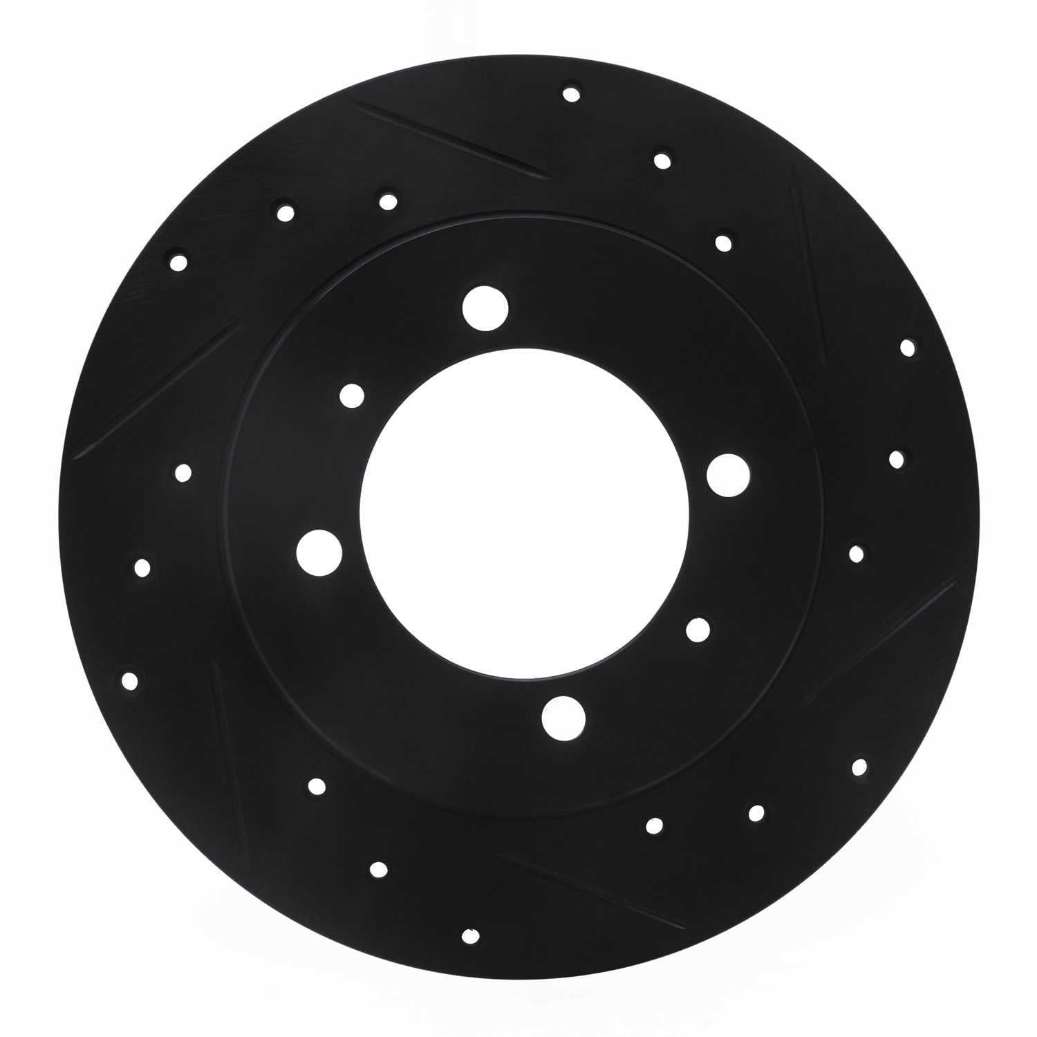 Dynamic Friction Company 633-72011R DFC Brake Rotor - Drilled And Slotted - Black