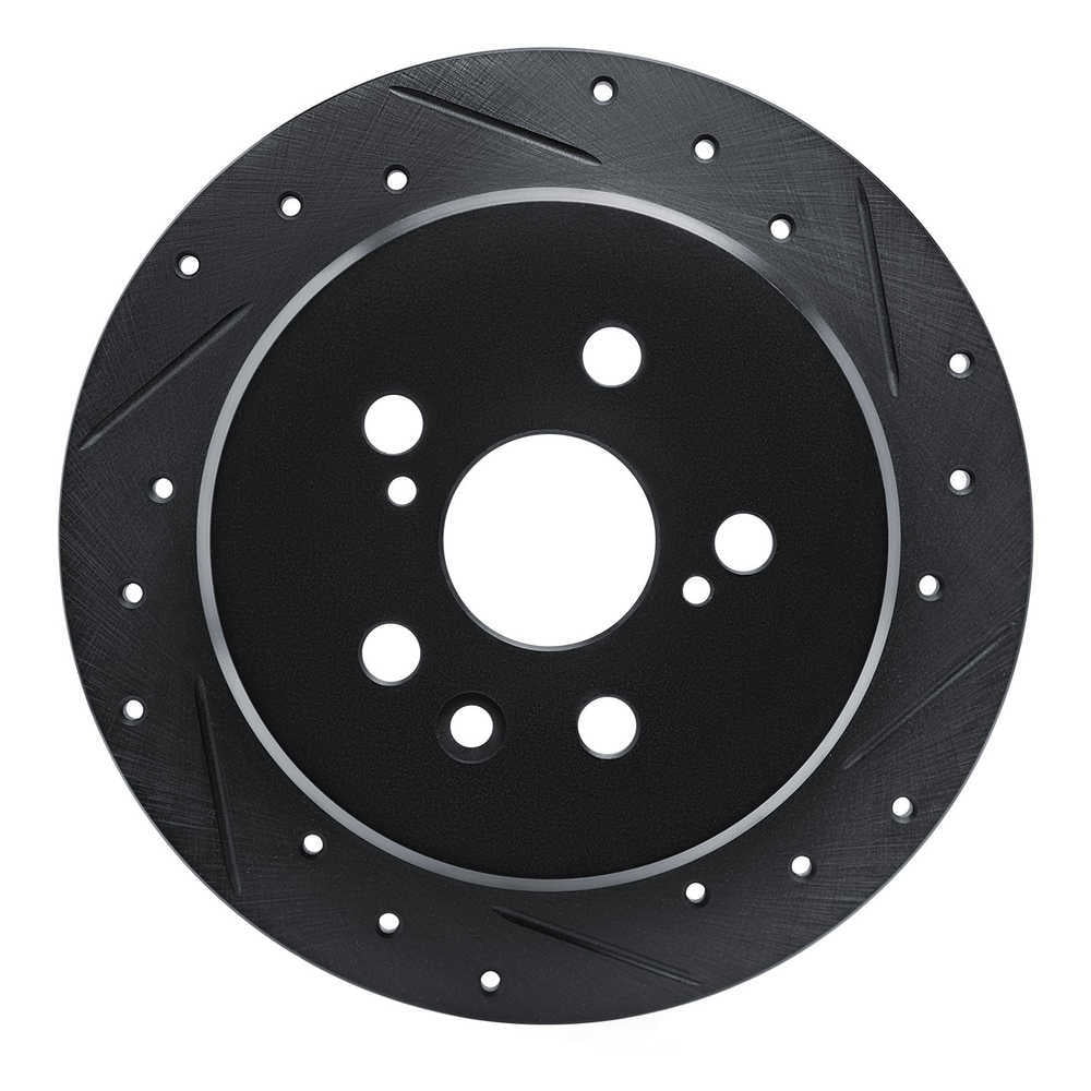 Dynamic Friction Company 633-76029R DFC Brake Rotor - Drilled And Slotted - Black