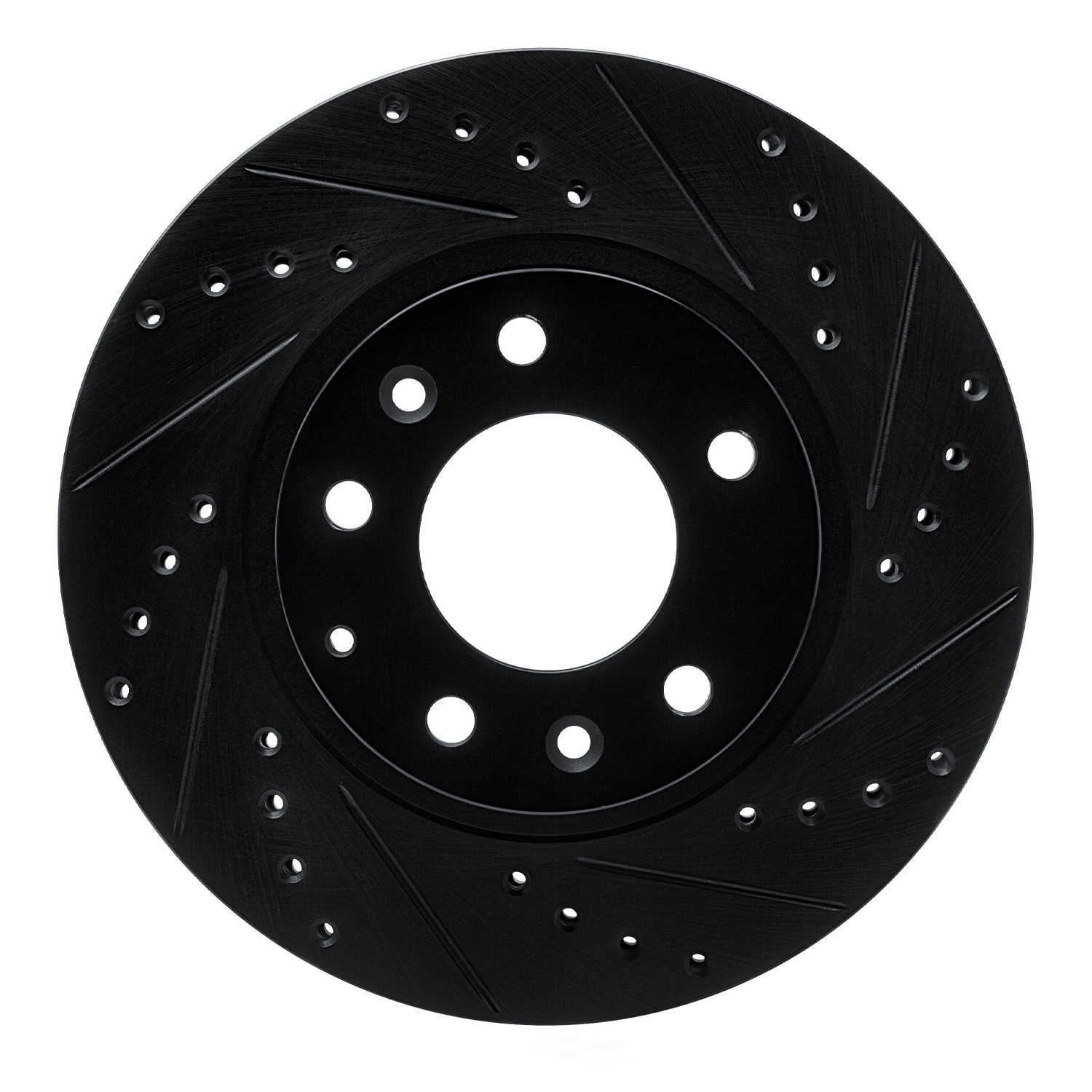 Dynamic Friction Company 633-80031R DFC Brake Rotor - Drilled And Slotted - Black