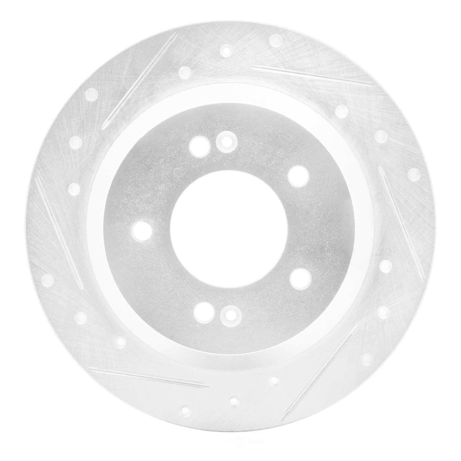 Dynamic Friction Company 631-03059L DFC Brake Rotor - Drilled And Slotted - Silver
