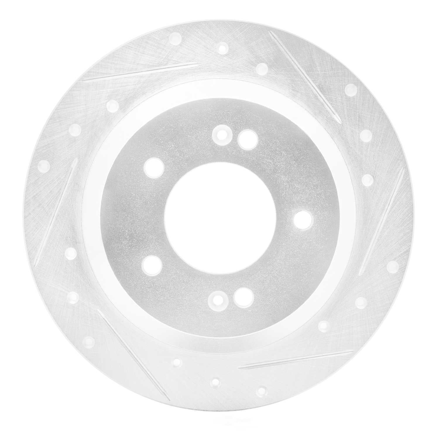 Dynamic Friction Company 631-03059R DFC Brake Rotor - Drilled And Slotted - Silver
