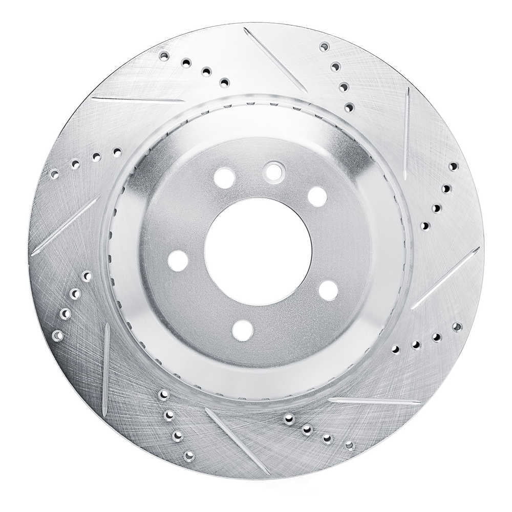 Dynamic Friction Company 631-11039R DFC Brake Rotor - Drilled And Slotted - Silver