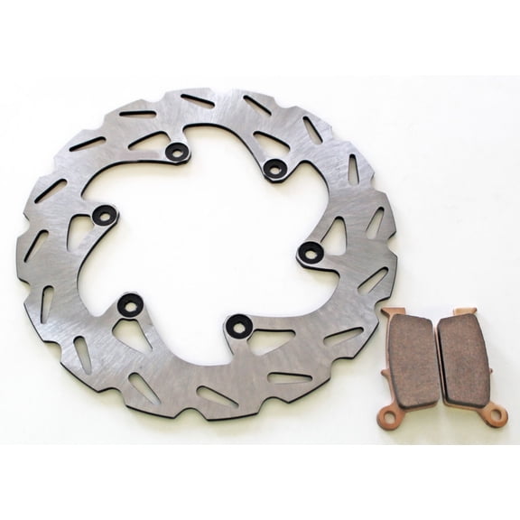 Brake Rotor & Pads for 99-01 Yamaha WR400F WR400 1999 YZ400F YZ400 Rear RipTide