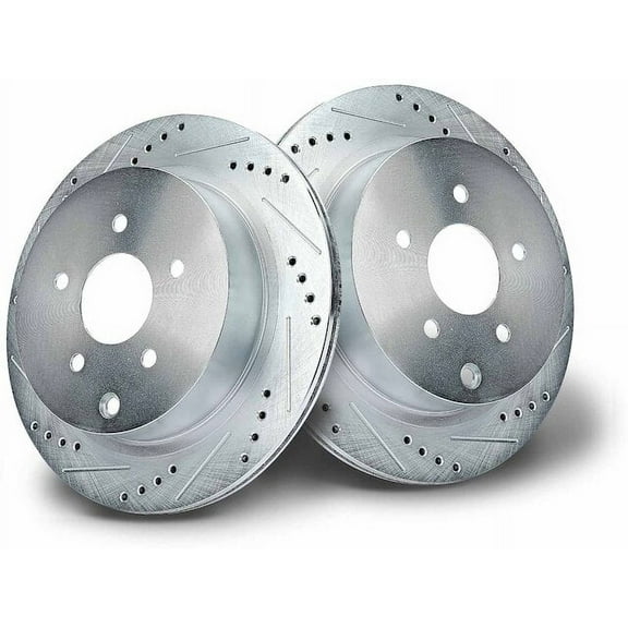 Brake Rotor Set 2 - Compatible with 2003 - 2008 INFINITI FX45 Base 4.5L V8 Naturally Aspirated 2004 2005 2006 2007