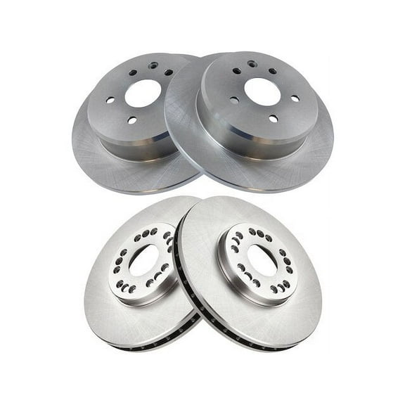 Brake Rotor Set 4 Piece - Compatible with 1993 - 1994 LS400
