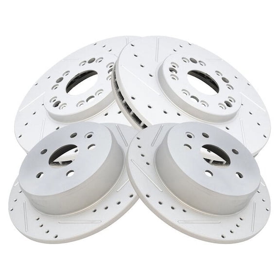 Brake Rotor Set 4 Piece - Compatible with 1993 - 1994 LS400