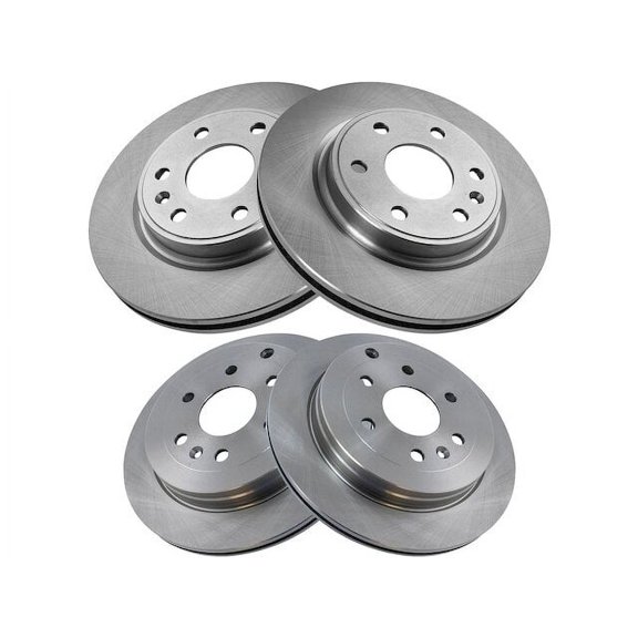 Brake Rotor Set 4 Piece - Compatible with 1999 - 2006 GMC Sierra 1500 2000 2001 2002 2003 2004 2005