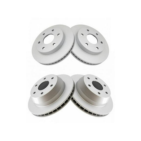 Brake Rotor Set 4 Piece - Compatible with 2000 - 2006 GMC Yukon 2001 2002 2003 2004 2005