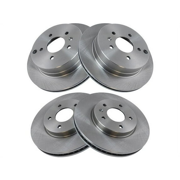 Brake Rotor Set 4 Piece - Compatible with 2007 - 2009 Chevy Equinox 2008