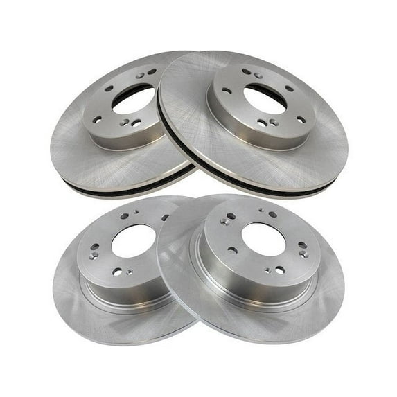 Brake Rotor Set 4 Piece - Compatible with 2009 - 2014 Acura TSX 2010 2011 2012 2013