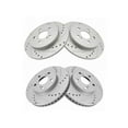 thumbnail image 1 of Brake Rotor Set 4 Piece - Compatible with 2010 - 2015 Toyota Prius 2011 2012 2013 2014, 1 of 2