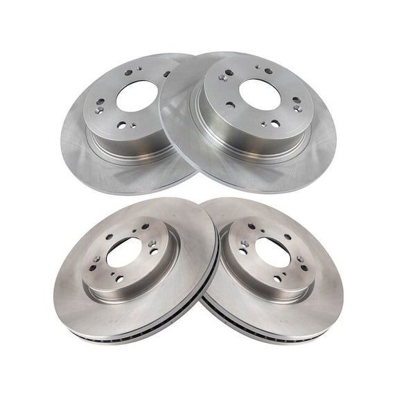 Brake Rotor Set 4 Piece - Compatible with 2017 - 2020 Honda Accord 2018 2019