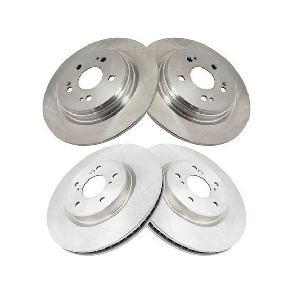 Brake Rotor Set 4 Piece - Compatible with 2017 - 2022 Honda CR-V 2018 2019 2020 2021