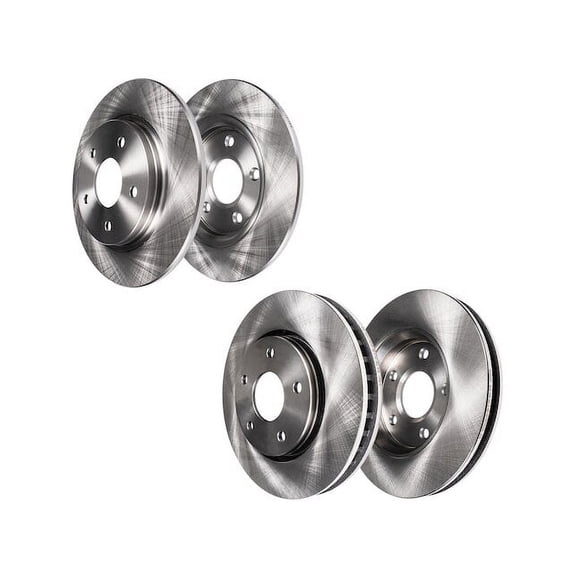 Brake Rotor Set - Compatible with 1990 - 1999 Subaru Legacy Naturally Aspirated 1991 1992 1993 1994 1995 1996 1997 1998