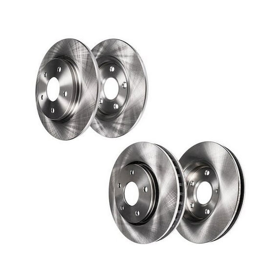 Brake Rotor Set - Compatible with 2003 - 2009 Mercedes-Benz E320 Sedan 2004 2005 2006 2007 2008