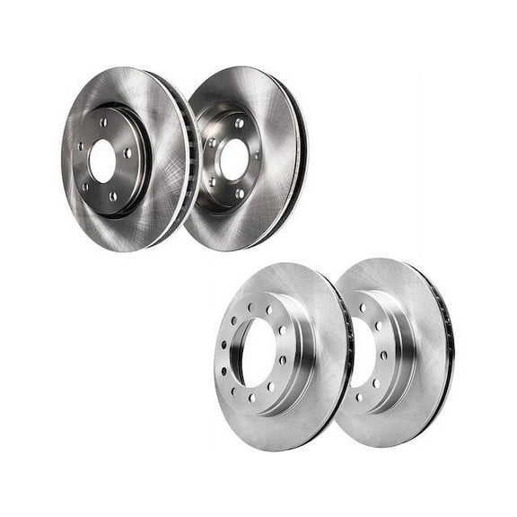 Brake Rotor Set - Compatible with 2003 - 2011 Lincoln Town Car Sedan 2004 2005 2006 2007 2008 2009 2010