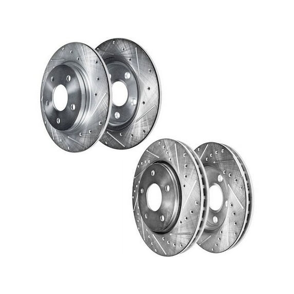 Brake Rotor Set - Compatible with 2005 - 2008 Ford Escape 3.0L V6 2006 2007