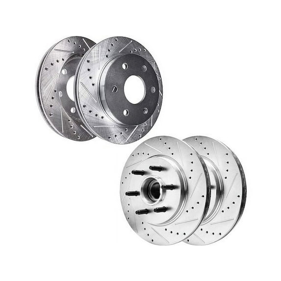 Brake Rotor Set - Compatible with 2006 - 2008 Lincoln Mark LT Base RWD 2007