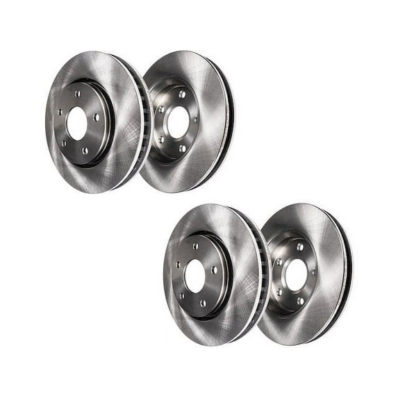 Brake Rotor Set - Compatible with 2009 - 2013 BMW 328i Base 3.0L 6-Cylinder 2010 2011 2012