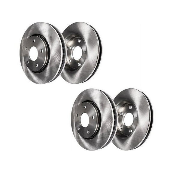 Brake Rotor Set - Compatible with 2013 - 2019 Ford Explorer Base 2014 2015 2016 2017 2018