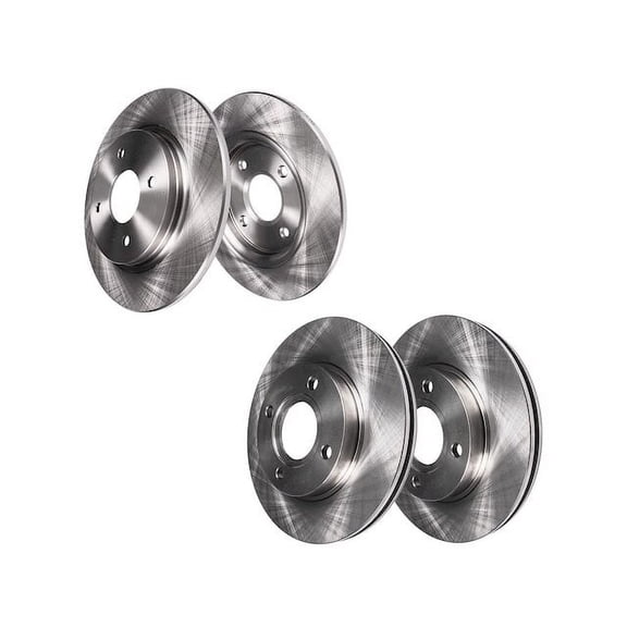 Brake Rotor Set - Compatible with 2017 - 2020 Fiat 124 Spider 2018 2019