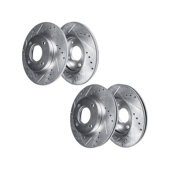 Brake Rotor Set - Compatible with 2017 - 2020 Fiat 124 Spider 2018 2019