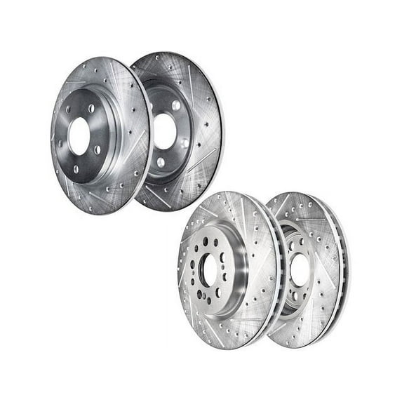 Brake Rotor Set - Compatible with 2017 - 2021 Honda Clarity 2018 2019 2020