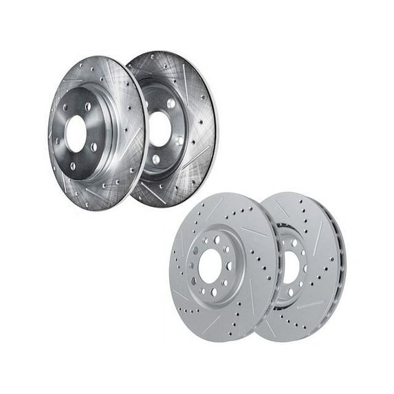 Brake Rotor Set - Compatible with 2017 Jeep Compass