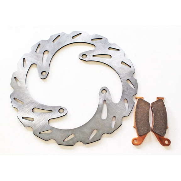Brake Rotor and Brake Pads for Kawasaki KLX450R 2008 2009 Front Brakes RipTide