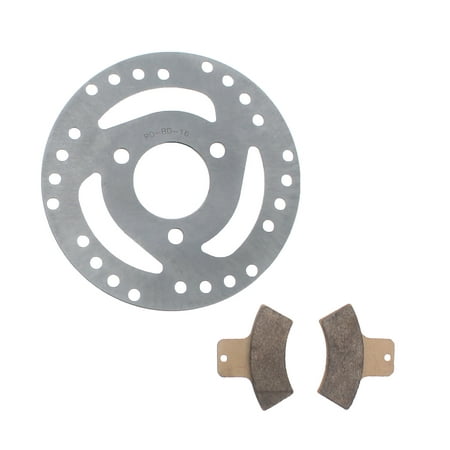 Brake Rotor and Brake Pads for Polaris Scrambler 500 4x4 1998 - 2001 Rear Brakes