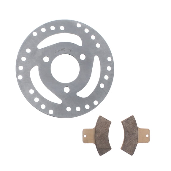 Brake Rotor and Brake Pads for Polaris Trail Blazer 250 1999 - 2004 Rear Brakes