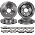 thumbnail image 1 of Brake Rotor and Pad SCITOO Front Rear Brakes Rotors and Ceramic Brake Pads fit for 2004-2006 for Dodge for Durango 2002-2005 for Dodge for Ram 1500, 1 of 5