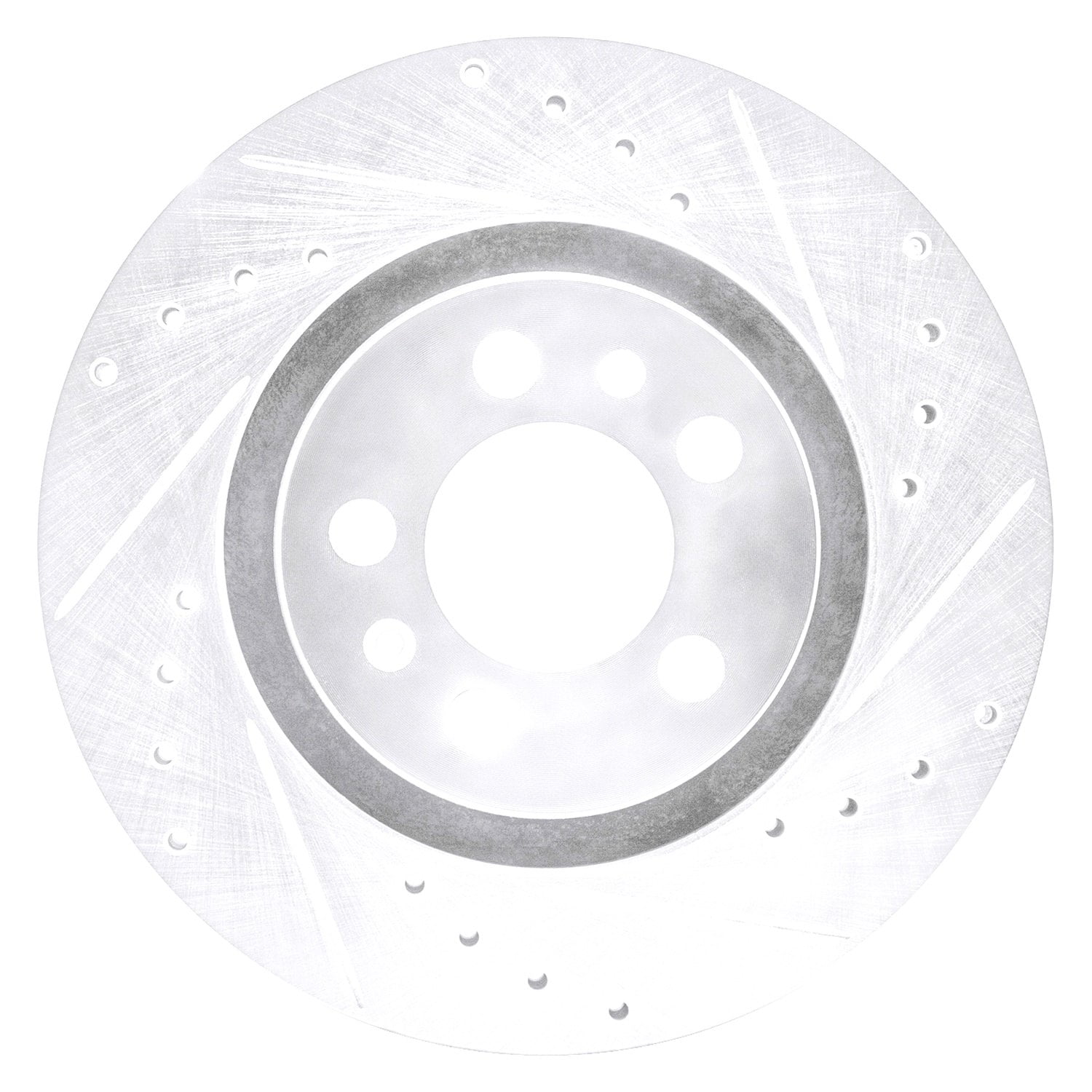 Brake Rotor for Volkswagen Golf City 20072010 Silver Cast Iron