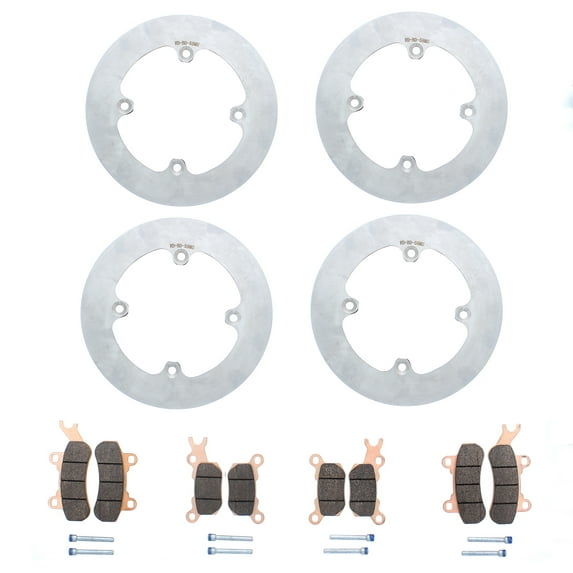 Brake Rotors & Brake Pads fit Can-Am Defender HD8 2016 -2021 Front & Rear MudRat